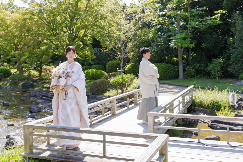 【ロケーション撮影】大仙公園ロケーション☆風情溢れる日本庭園で和装撮影！和装1着ロケーションプラン145,000円