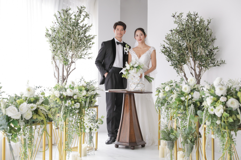 【挙式前撮りプラン】洋装ドレス撮影☆アルバム付♪大切なご家族を呼べるアットホームな挙式が可能☆