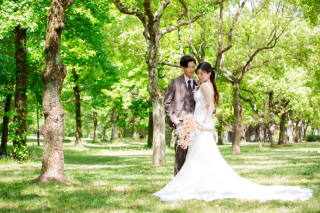 【スタジオ+ロケーション撮影】新緑ロケーション受付開始☆洋装も和装も大満足の2着撮影プラン☆データ200カット付168,000円