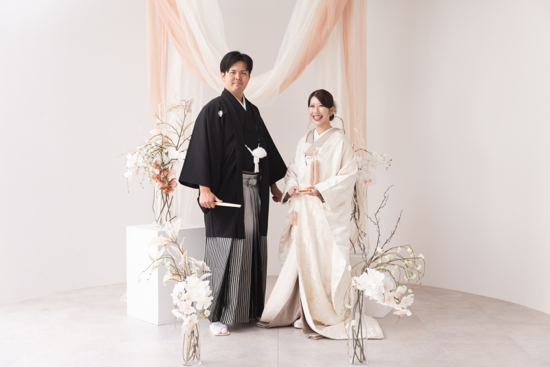 挙式をされる方へ【結婚式で使えるデータお急ぎ納品★2面アルバム付き】ドレスも和装も選べる1点スタジオ撮影プラン♪115,000円