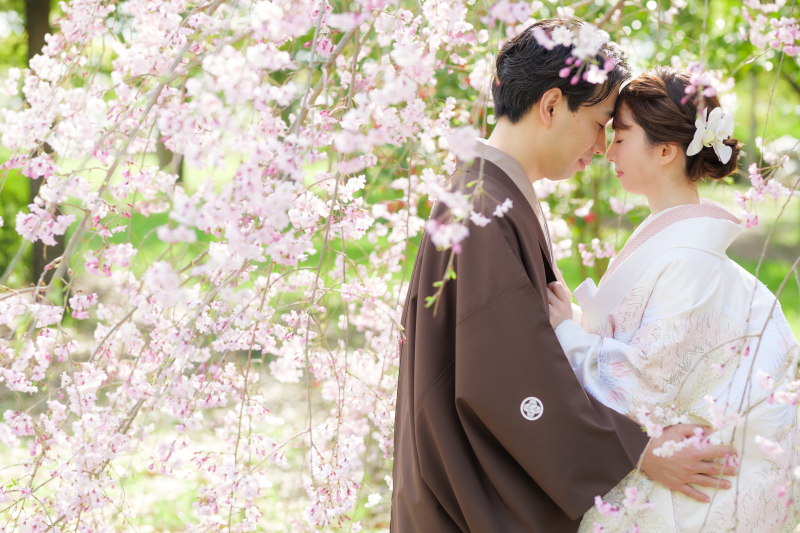 【ロケーション撮影】大仙公園ロケーション☆風情溢れる日本庭園で和装撮影!桜ロケも◎☆和装1着ロケーションプラン145,000円