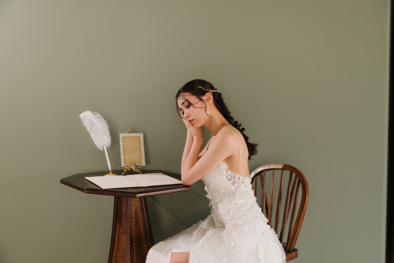 【スタジオ撮影】洋装ソロウェディング☆スタジオを貸切で撮影♪今の自分を美しく残そう♡データ60カット付き70,000円