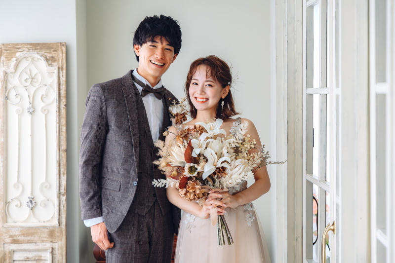 挙式をされる方へ【結婚式で使えるデータお急ぎ納品★2面アルバム付き】ドレスも和装も選べる1点スタジオ撮影プラン♪115,000円