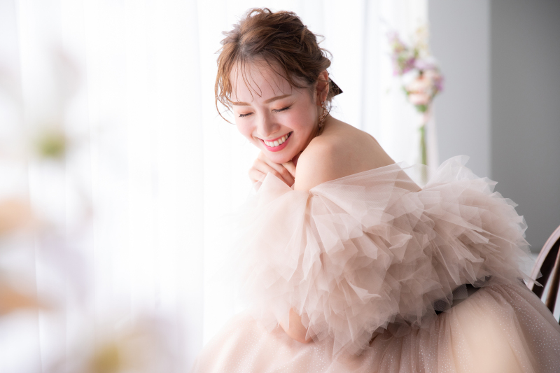 【スタジオ撮影】洋装ソロウェディング☆スタジオを貸切で撮影♪今の自分を美しく残そう♡データ60カット付き70,000円