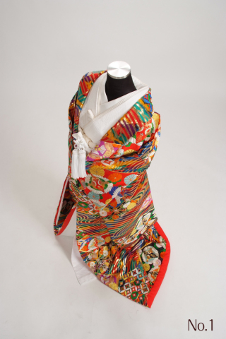 総柄　光琳波/鳳凰　