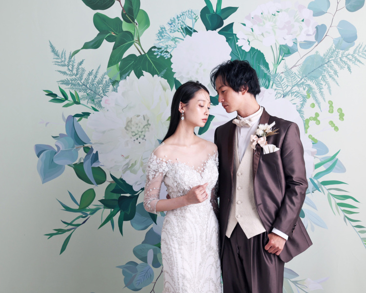 【ラグジュアリーコース】和装&洋装プラン!店内すべての衣装から新郎新婦それぞれ1着ずつレンタル、写真集、ウッドパネル、データ付き