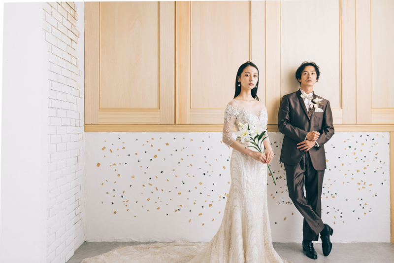 【ベーシックコース】洋装プラン！新郎新婦1着ずつの洋装レンタルとデザイン台紙＆データ付きプラン