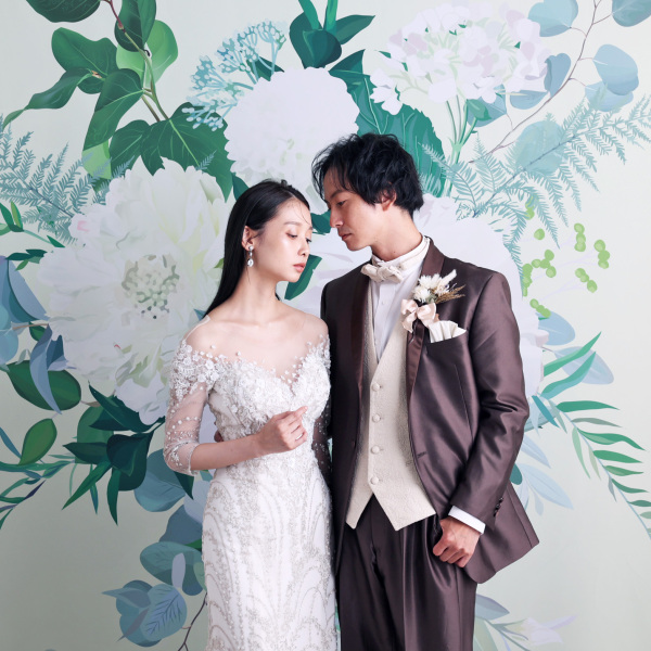 【ベーシックコース】和装＆洋装プラン！新郎新婦、和洋各1着ずつの衣装レンタルとデザイン台紙＆データ付きプラン