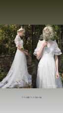 フリル袖ドレス