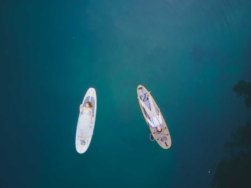 【SUP撮影】屈斜路湖でSUPウエディングフォト