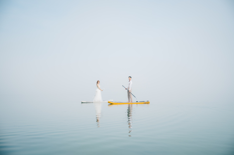 【SUP撮影】屈斜路湖でSUPウエディングフォト