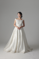 シルバーレース オフショルダー