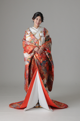 花扇 鶴 流水 藤/多色