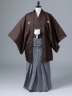 ブラウン紋付×スタンダード袴