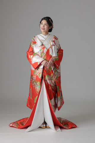 鶴 松 小花/朱赤