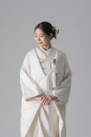 亀甲 鶴 花車/オフホワイト