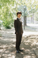 ダブルジャケット/ブラウン