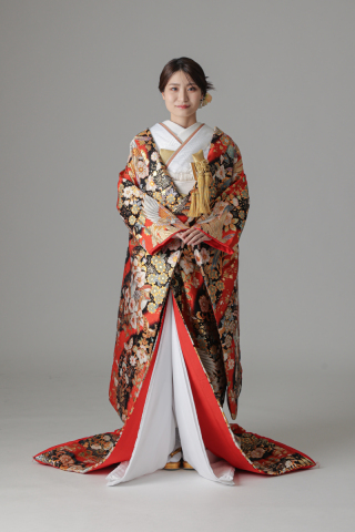 鳳凰 蝶 竜胆 金散らし