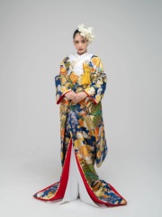 千代見草に鶴　IU01113