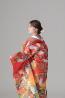 華扇 松 四季花/多色グラデーション