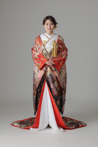 鳳凰 屏風 御所車/レッド