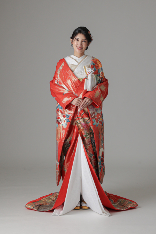 組紐 四季花/レッド