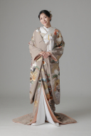 飛翔流水水割付文様/04-33/茶色