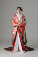 金松 鶴 露草/レッドブラック