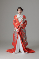 ラメ 鳳凰/レッド