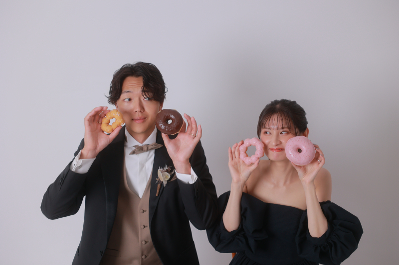 ドーナツ持って