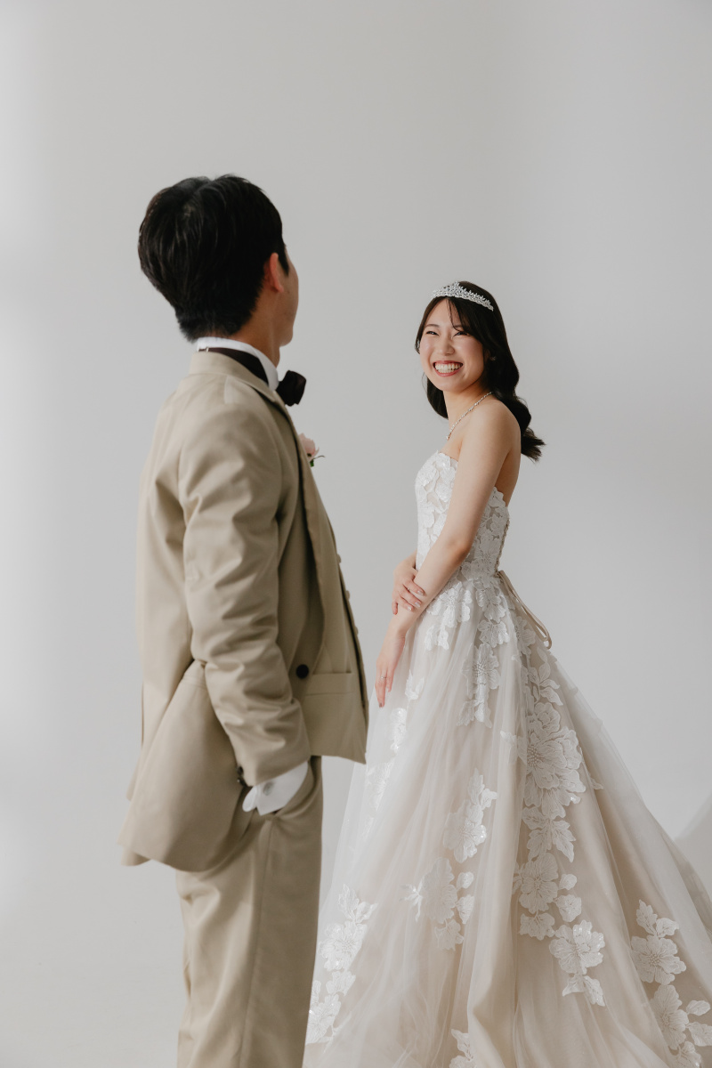 見つめ合いショット