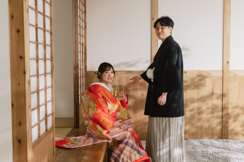 そっと手を取り
