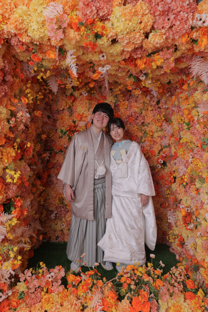 満開のフラワーボックス