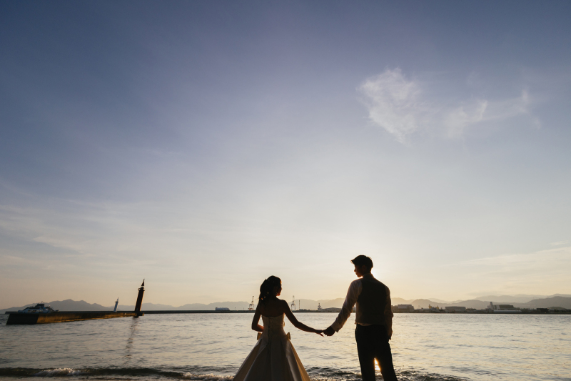 夕陽に包まれて