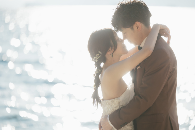 ロマンチックな玉ボケの中