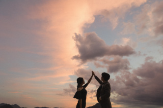 《元宇品》穏やかな海とお二人