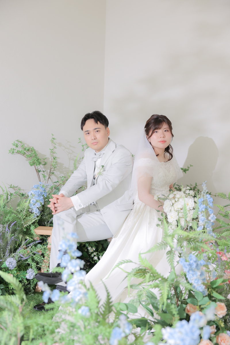 花と緑に包まれて