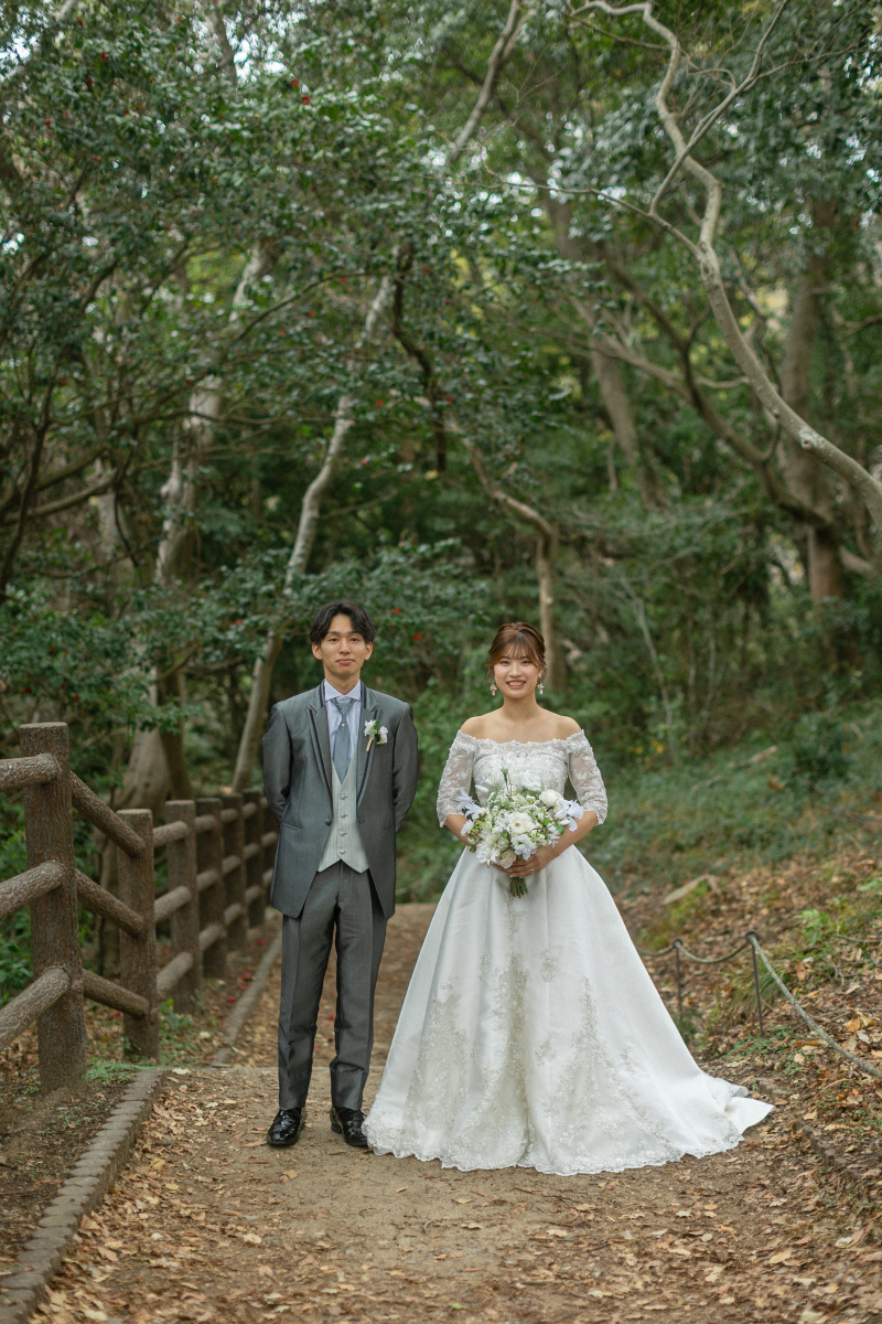 緑いっぱいの森の中から撮影スタート！