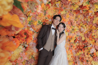 花々に包まれてスタジオ撮影！