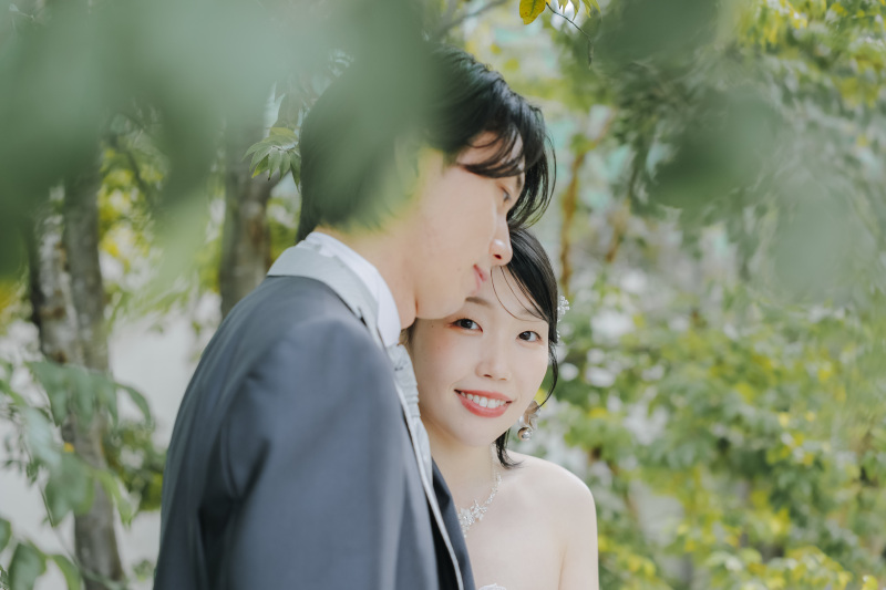 お二人が寄り添って