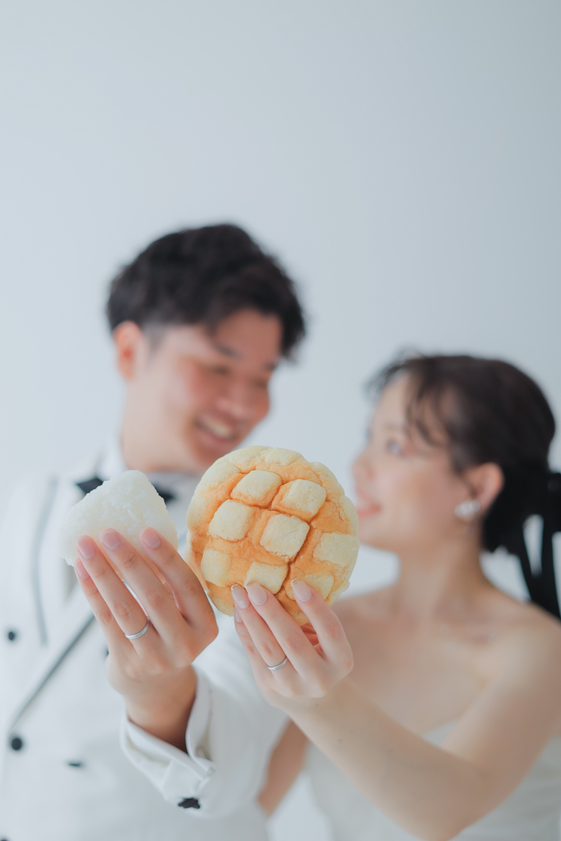 メロンパンとおにぎり