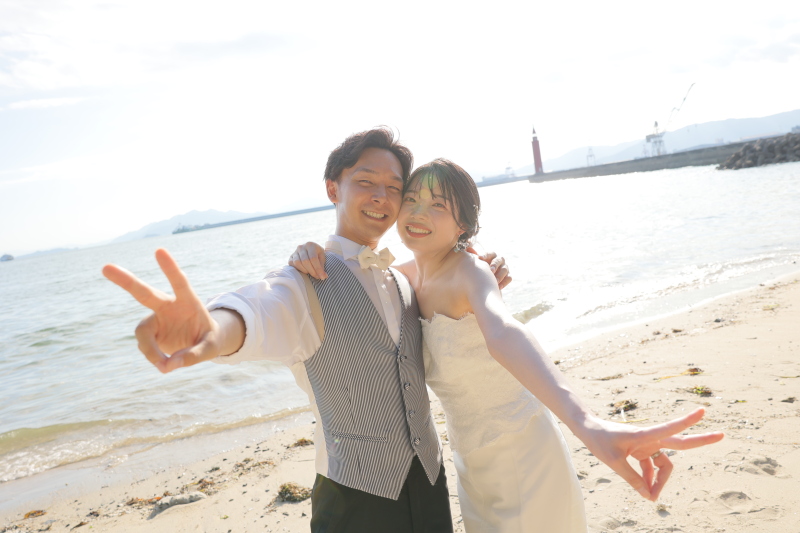 二人でピース♡