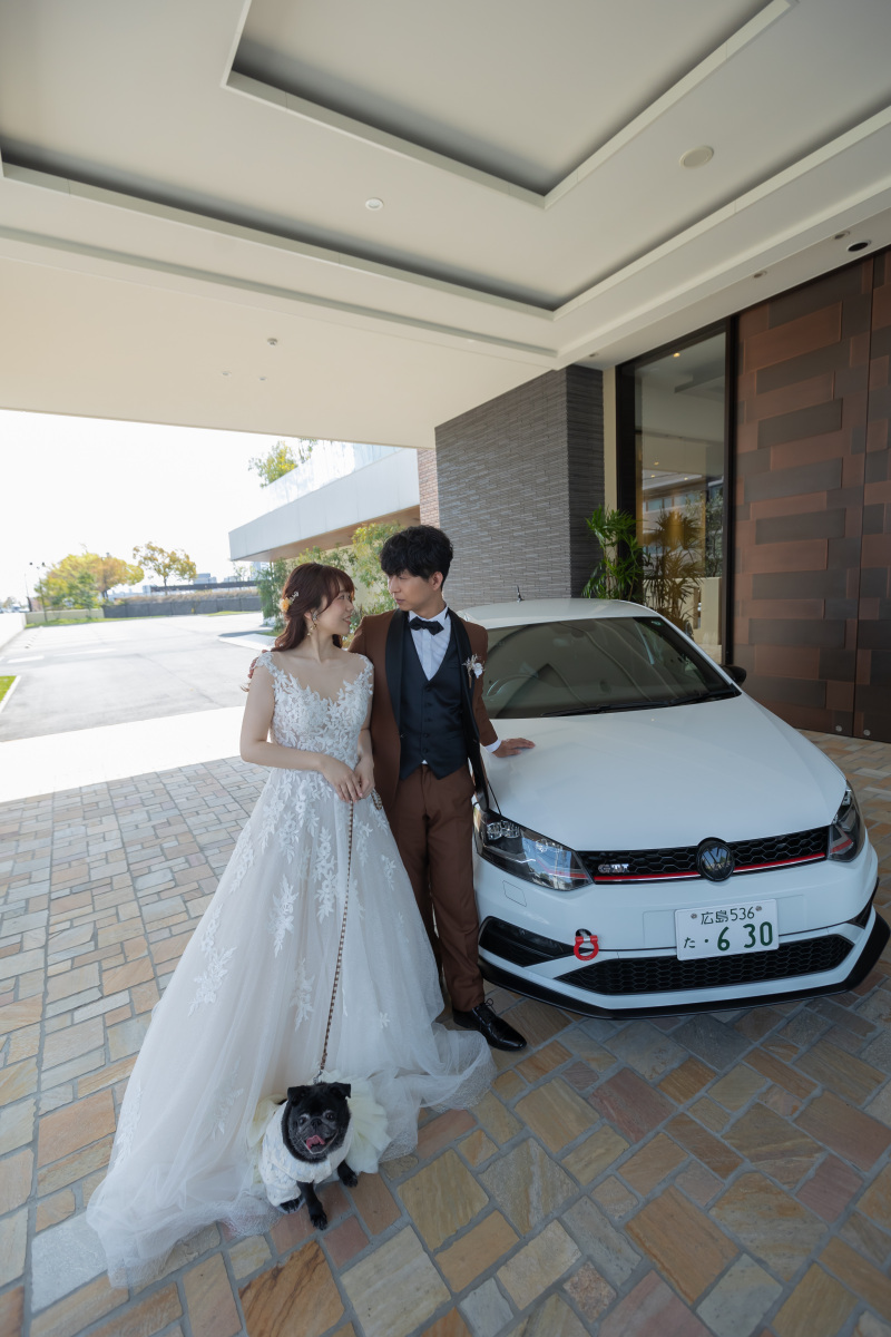 大好きな車と愛犬と