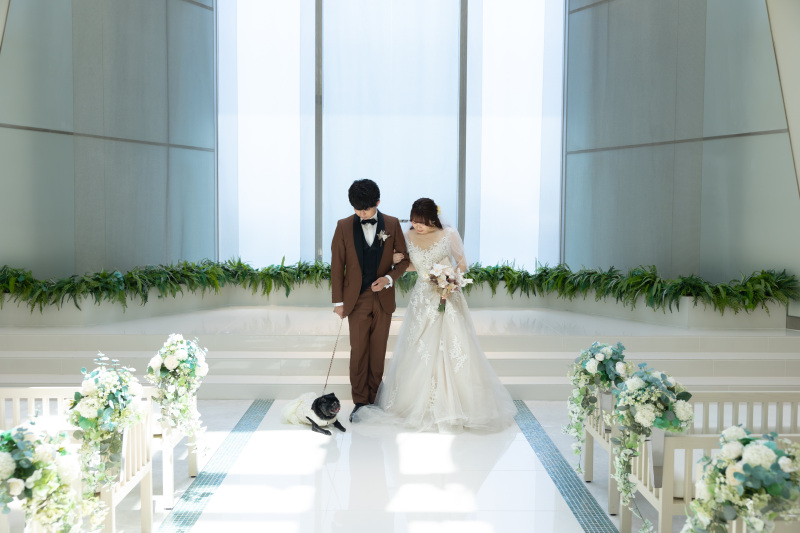 愛犬と一緒に