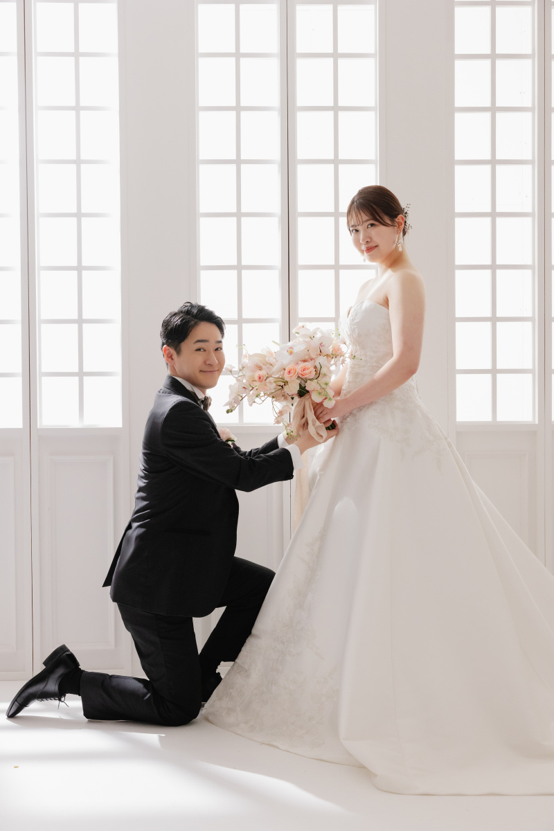 純白のドレスで！