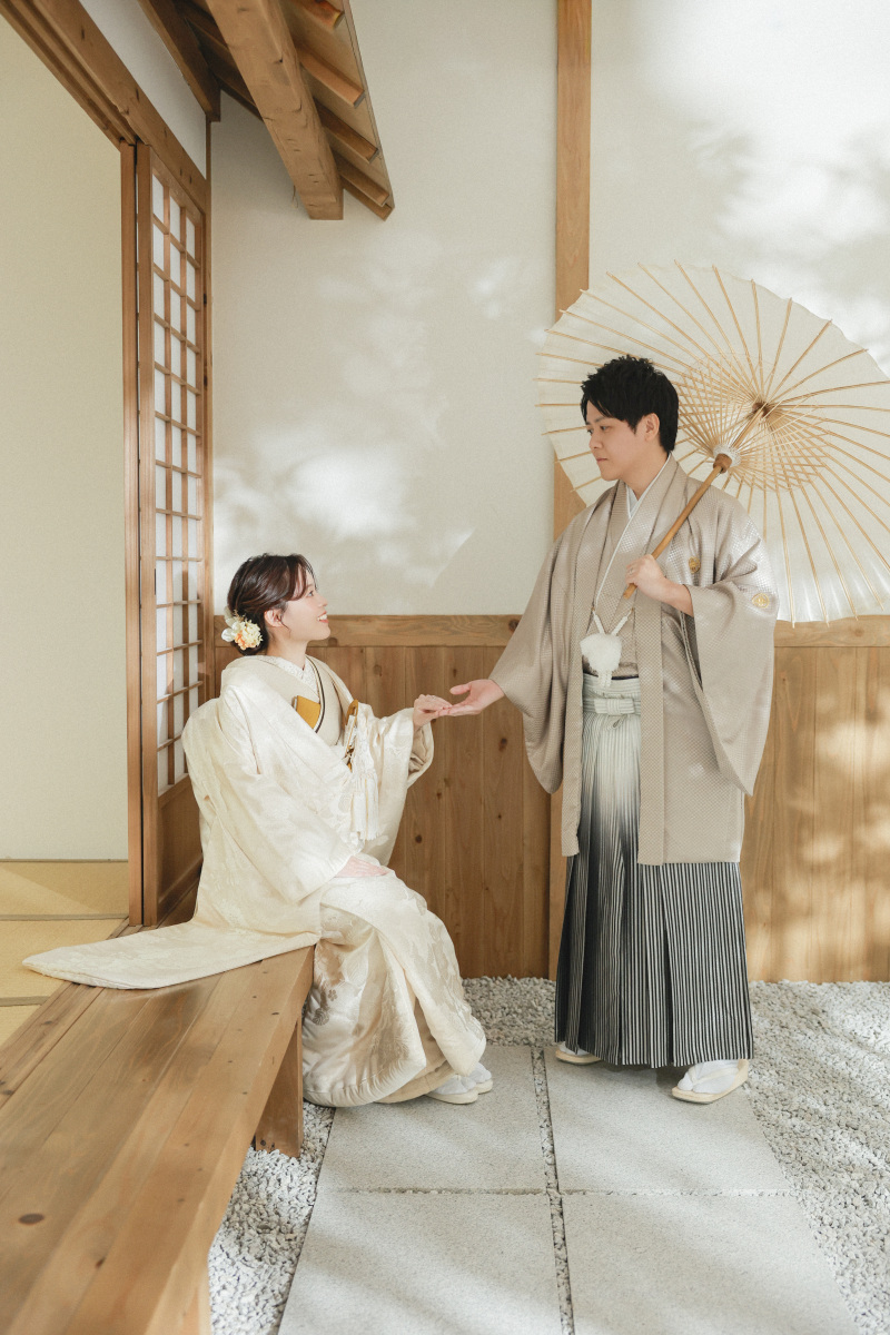 和装にチェンジして