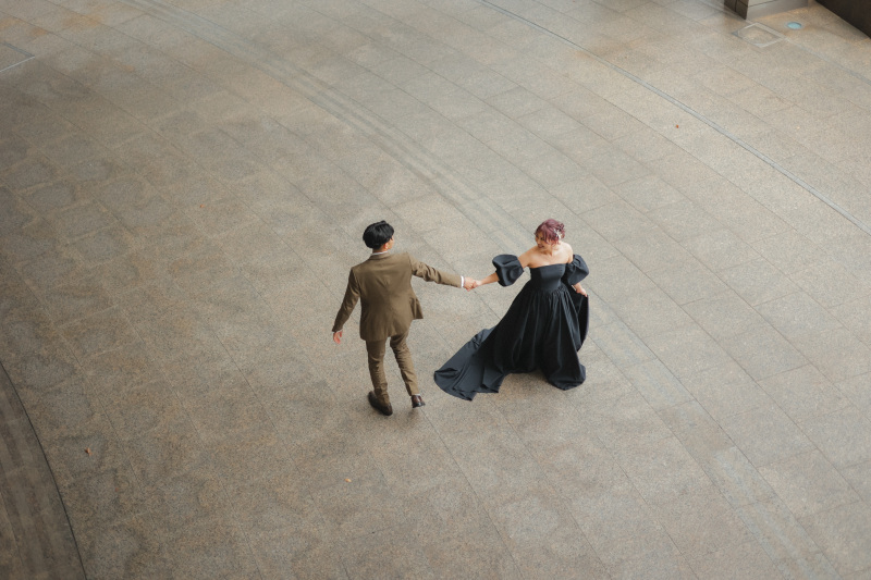 街中でクルクル遊び