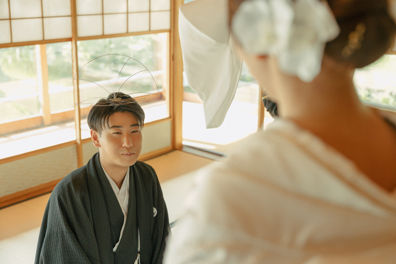 新郎様の「綿帽子」!?