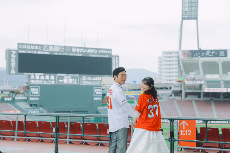 ユニフォーム着て