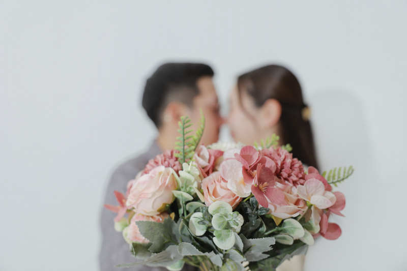 お持ち込みのブーケと